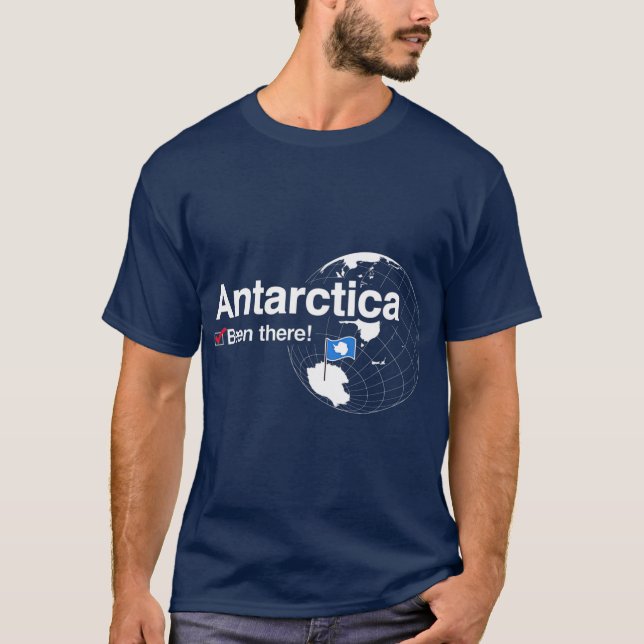 Camiseta Eu estive lá na bandeira da Antártica (Frente)