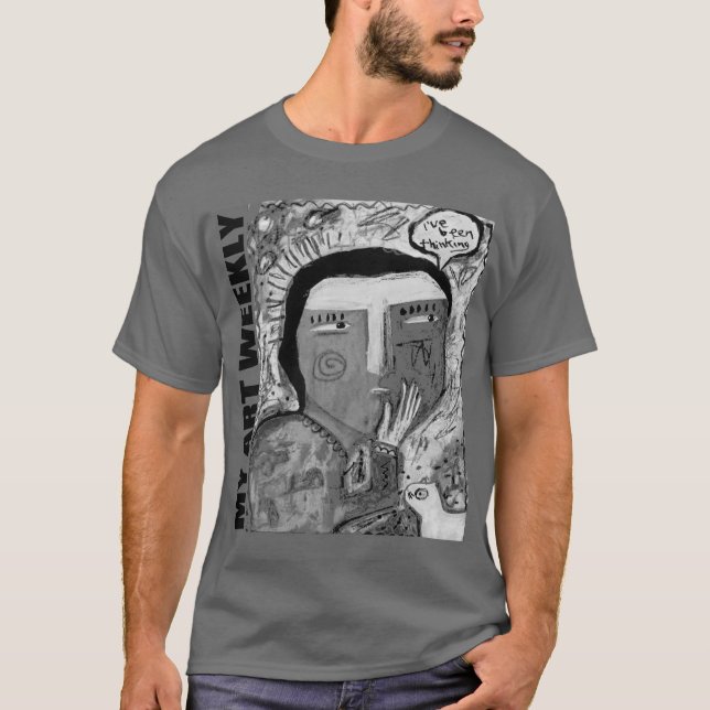 Camiseta Eu estive pensando (Frente)
