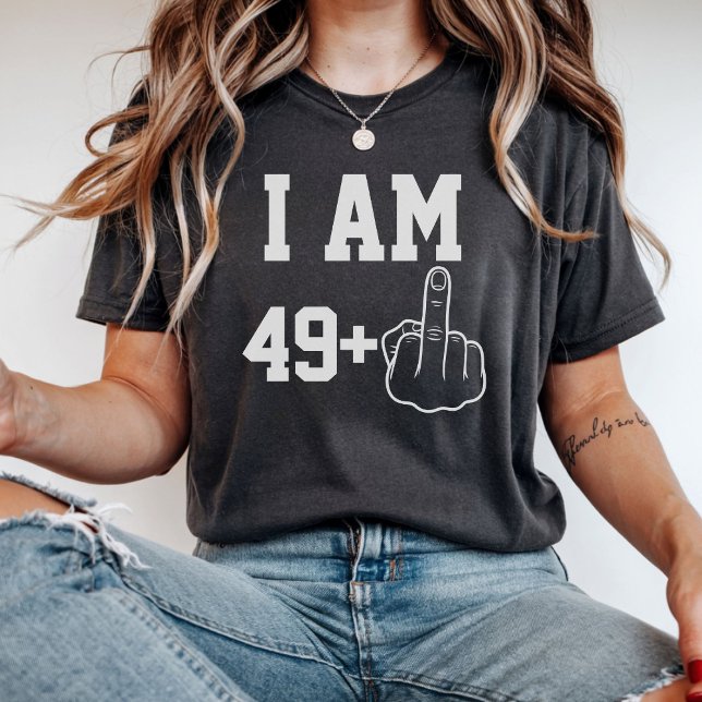 Camiseta Eu Estou 49 Piada de Aniversário Dizia (Criador carregado)