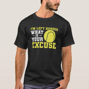 Camiseta Eu estou à esquerda... O que é o seu desculpado, T