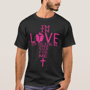 Camiseta Eu estou apaixonado por Jesus Deus crente