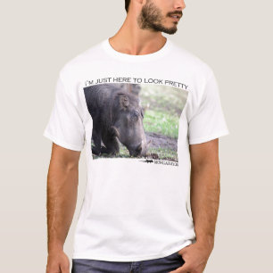Camiseta Eu estou apenas aqui olhar bonito - warthog