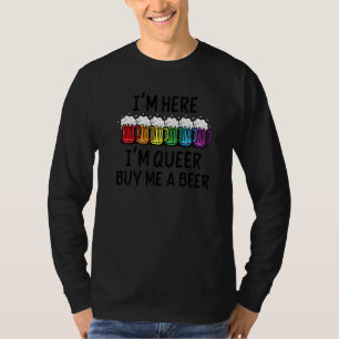 Camiseta Eu Estou Aqui, Eu Estou Aqui Na Fila, Eu Comprar U