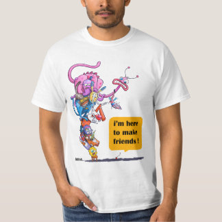 Camiseta Eu estou aqui fazer amigos!