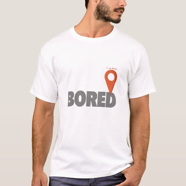 Camiseta Eu estou aqui - furado (Frente)
