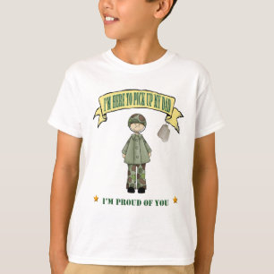 Camiseta Eu estou aqui pegarar meu pai