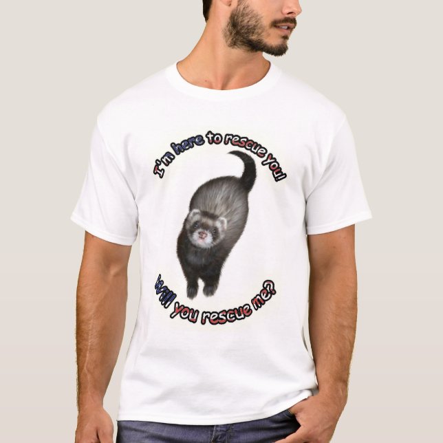 Camiseta Eu estou aqui salvá-lo… (Frente)