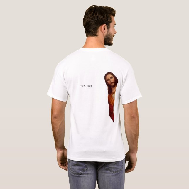 Camiseta Eu estou assistindo Jesus (Parte Traseira Completa)