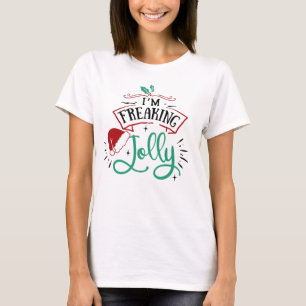 Camiseta Eu estou assustando Jolly   Engraçado Festivo Nat