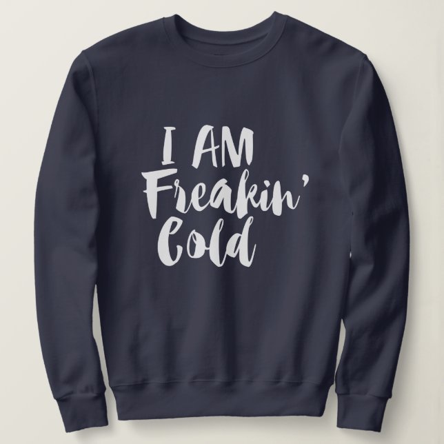 Camiseta eu estou assustando o inverno frio engraçado (Frente do Design)