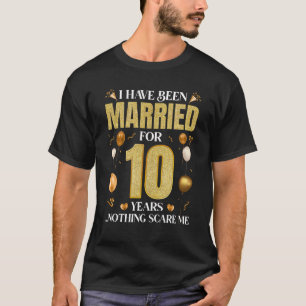 Camiseta Eu Estou Casado Há 10 Anos 10º Aniversário De Casa