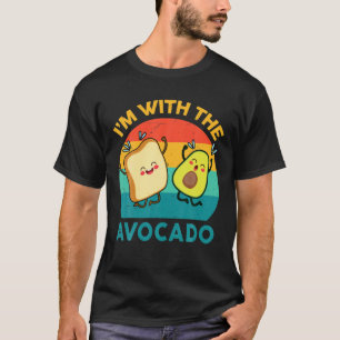Camiseta Eu estou com a fantasia de brinde de bebês adulto