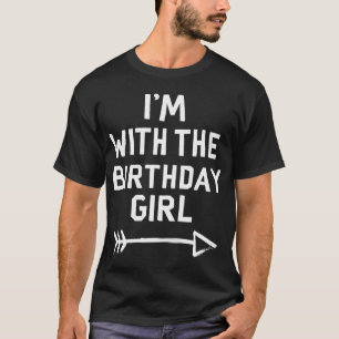 Camiseta Eu Estou Com A Festa De Celebração De Rapariga De 