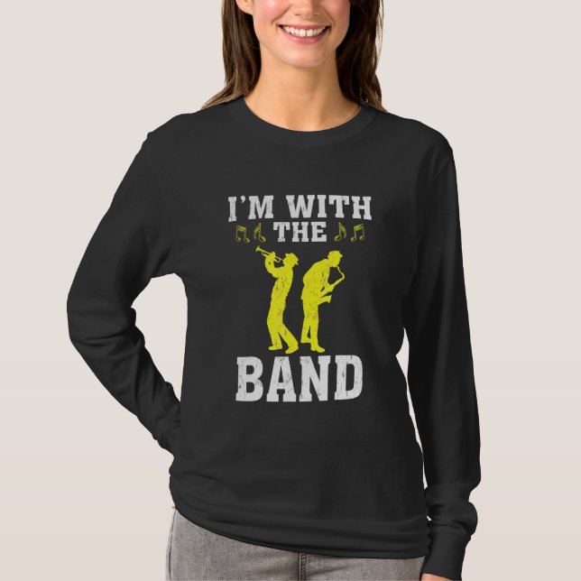 Camiseta Eu Estou Com A Música Banda Saxofônica (Frente)