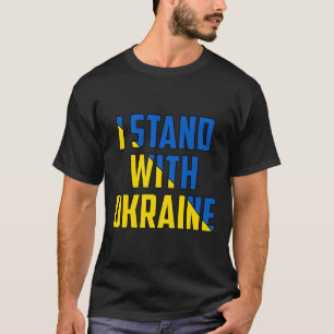Camiseta Eu Estou Com a Ucrânia - Apoie a Ucrânia - Reze Po