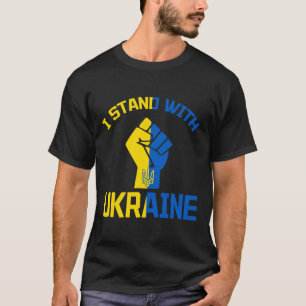 Camiseta Eu Estou Com a Ucrânia - Apoie a Ucrânia - Reze Po