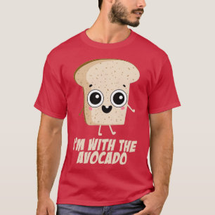 Camiseta Eu estou com Casais Engraçados Avocado Corresponde