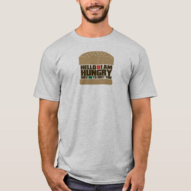 Camiseta Eu estou com fome (Frente)