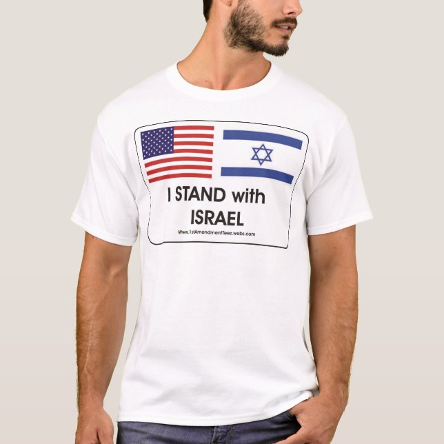 Camiseta Eu estou com Israel (Frente)