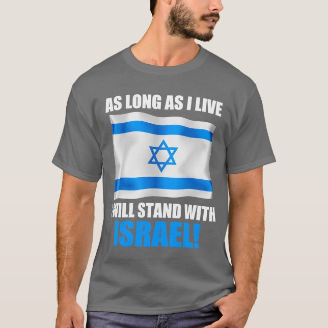 Camiseta Eu estou com Israel (Frente)