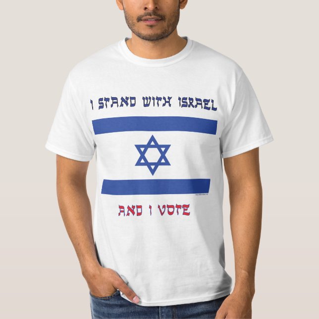 Camiseta Eu estou com Israel (Frente)