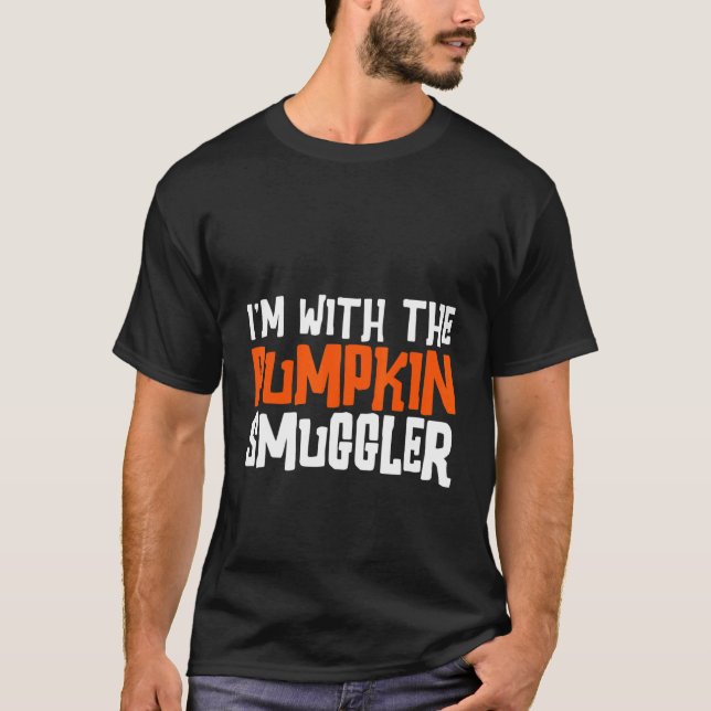 Camiseta Eu estou com o canalha de abóbora (Frente)