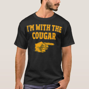 Camiseta Eu Estou Com O Casal De Combinação De Cougar Hallo