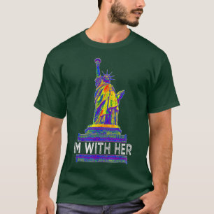 Camiseta Eu Estou Com Sua Estátua Da Liberdade Resistir A R