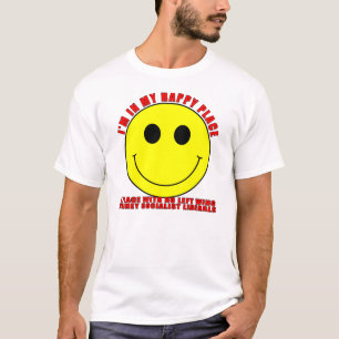 Camiseta Eu estou em meu lugar feliz (a luz)