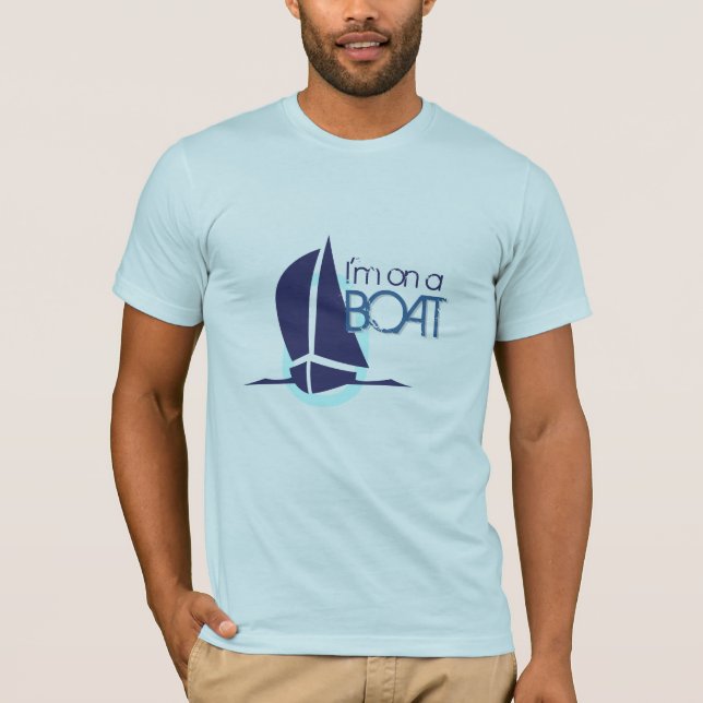 Camiseta Eu estou em um T do barco (Frente)