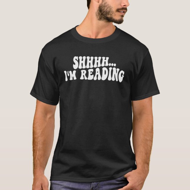 Camiseta Eu estou lendo o rato de biblioteca (Frente)