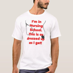 Camiseta Eu estou na escola de cuidados - vestida acima
