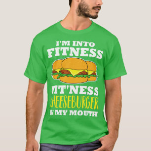 Camiseta Eu Estou Na Malhação De Cheeseburger Na Minha Boca