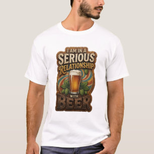 Camiseta EU ESTOU NUM RELACIONAMENTO SÉRIO COM CERVEJA v5