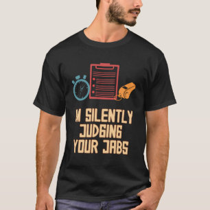 Camiseta Eu Estou Silenciando Seu Jabs Engraçado Treinador