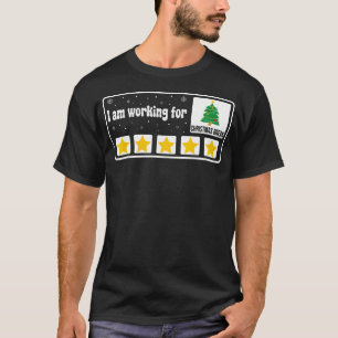 Camiseta Eu Estou Trabalhando Para A Festa De Natal Engraça