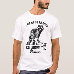 Camiseta Eu estou tramando algo engraçado mapache