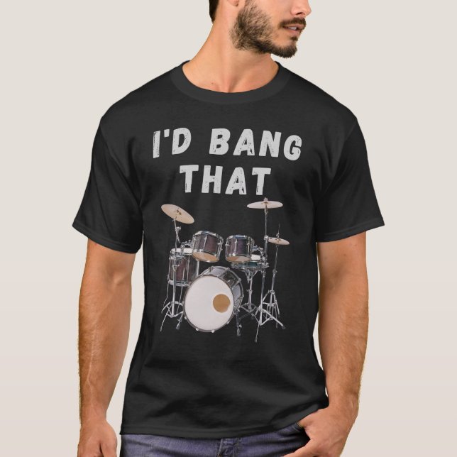 Camiseta Eu estragava isso: tambores (Frente)