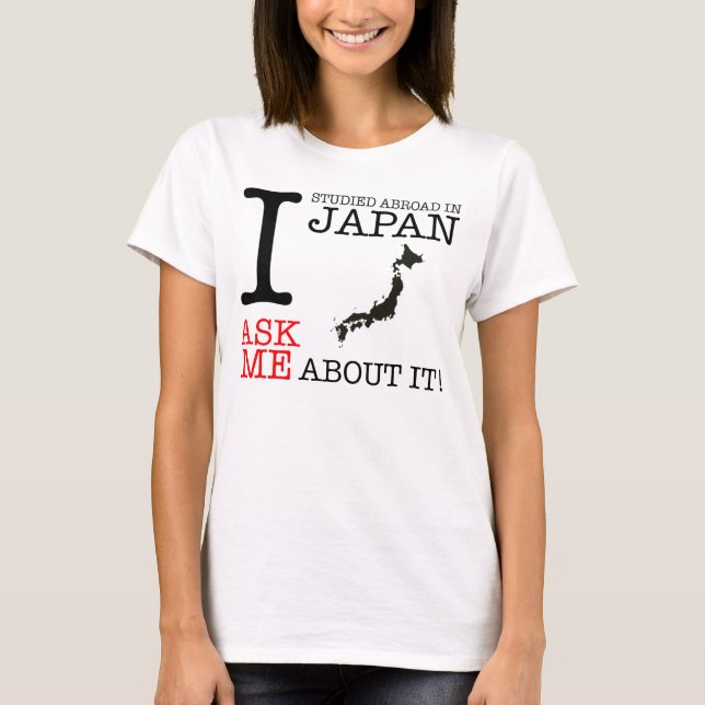 Camiseta Eu estudei no exterior em Japão! (Frente)