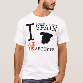 Camiseta Eu estudei no exterior na espanha!
