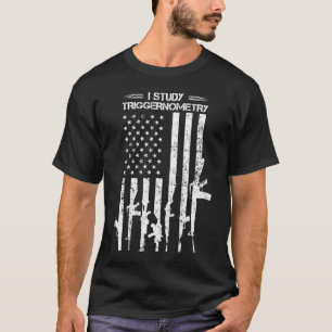 Camiseta Eu Estudo Triggernometria Desapontou A Bandeira Am