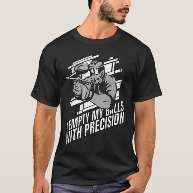 Camiseta Eu Esvazio Minhas Bolas Com A Pinça Do Pintor Prec (Frente)