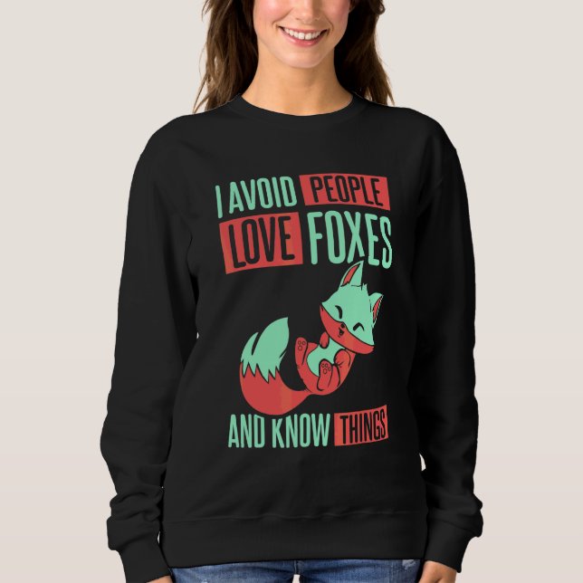Camiseta Eu Evito Pessoas Amo Raposas (Frente)