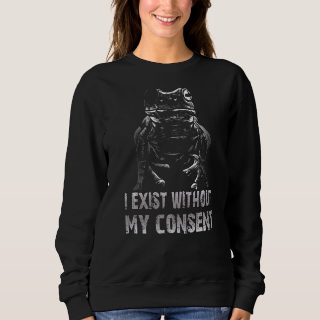 Camiseta Eu Existe Sem Meu Consentimento, Sapo Surreal Surr (Frente)