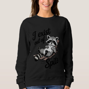 Camiseta Eu Existir Por Despeito Funny Raccoon Meme Humor O