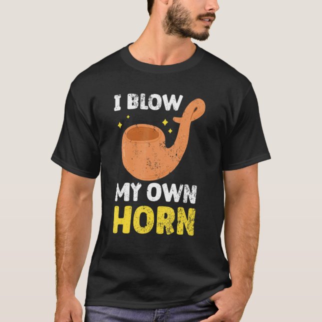 Camiseta Eu Explodi Meu Próprio Corno Rosh Hashanah Judeu A (Frente)