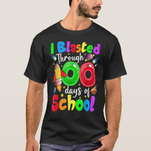Camiseta Eu Explodi Por 100 Dias De Escola 100º Dia De Chá