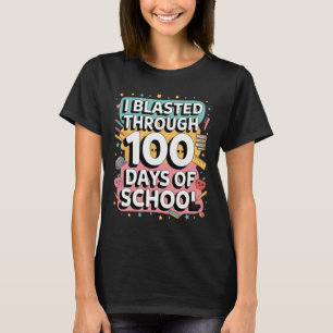 Camiseta Eu Explodi Por 100 Dias De Escola 100º Dia De Chá