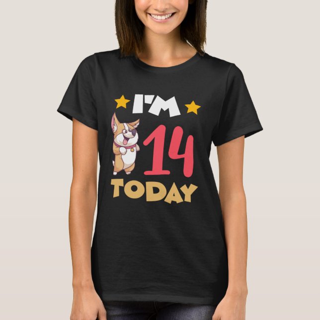 Camiseta Eu faço 14 hoje (Frente)
