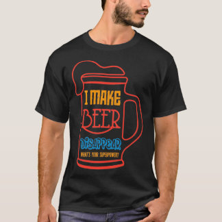 Camiseta eu faço a cerveja desaparecer